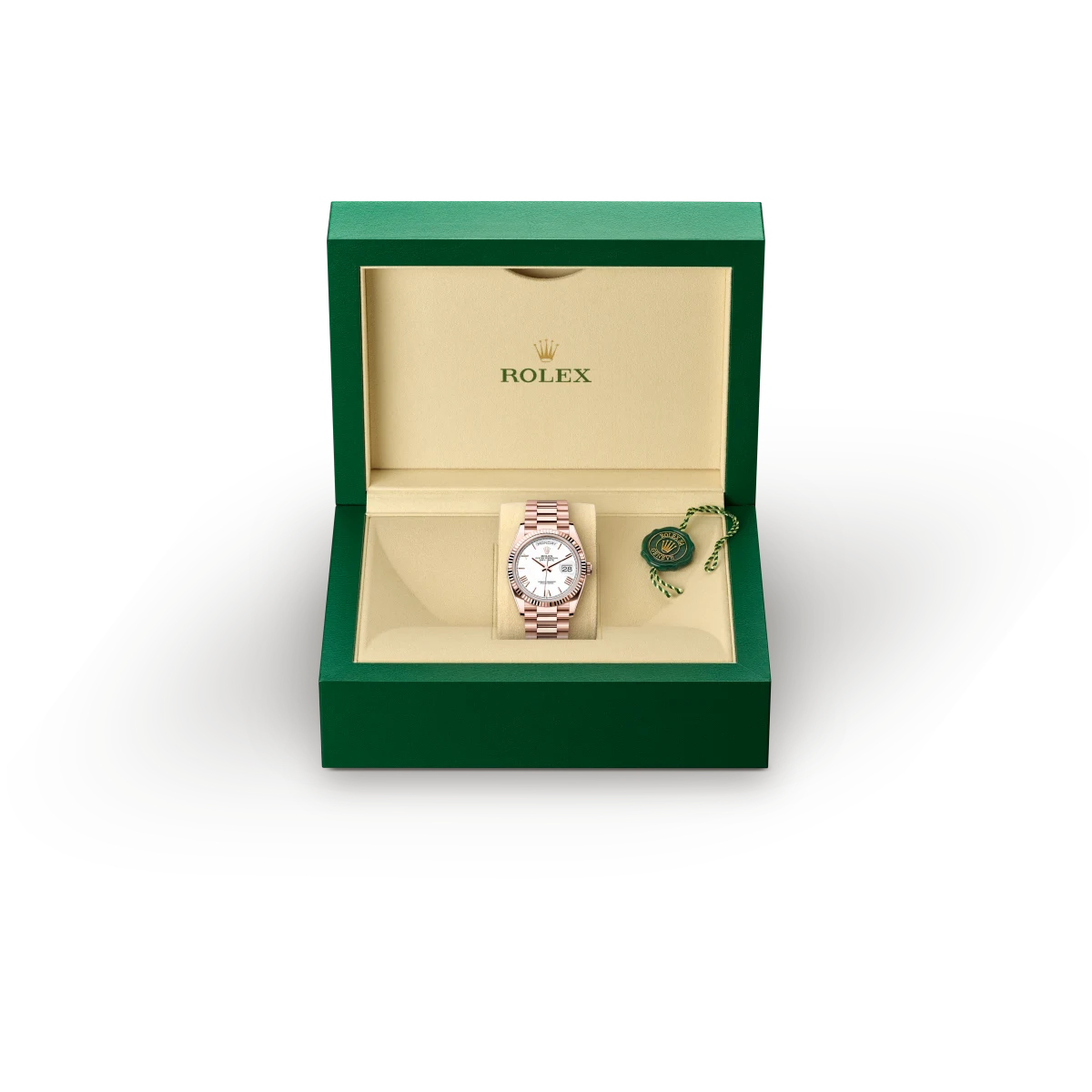 rolex Day-Date in Oro Everose 18 ct, M128235-0070 - Boglietti Gioielliere