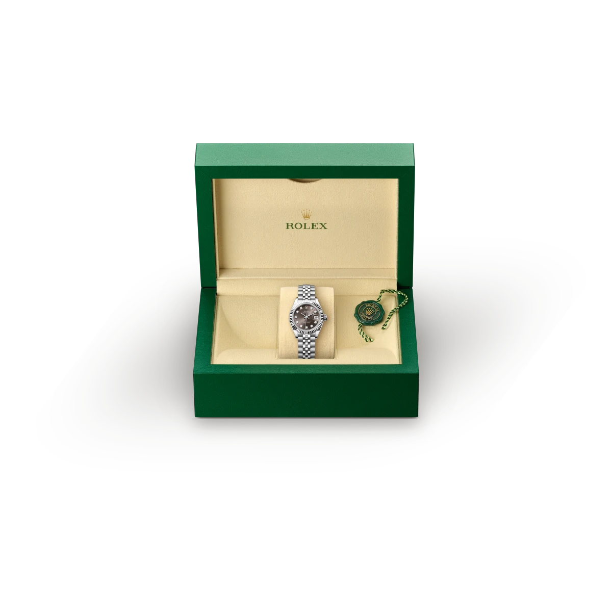 rolex Lady-Datejust in Rolesor bianco (combinazione di acciaio Oystersteel e oro bianco), M279174-0015 - Boglietti Gioielliere