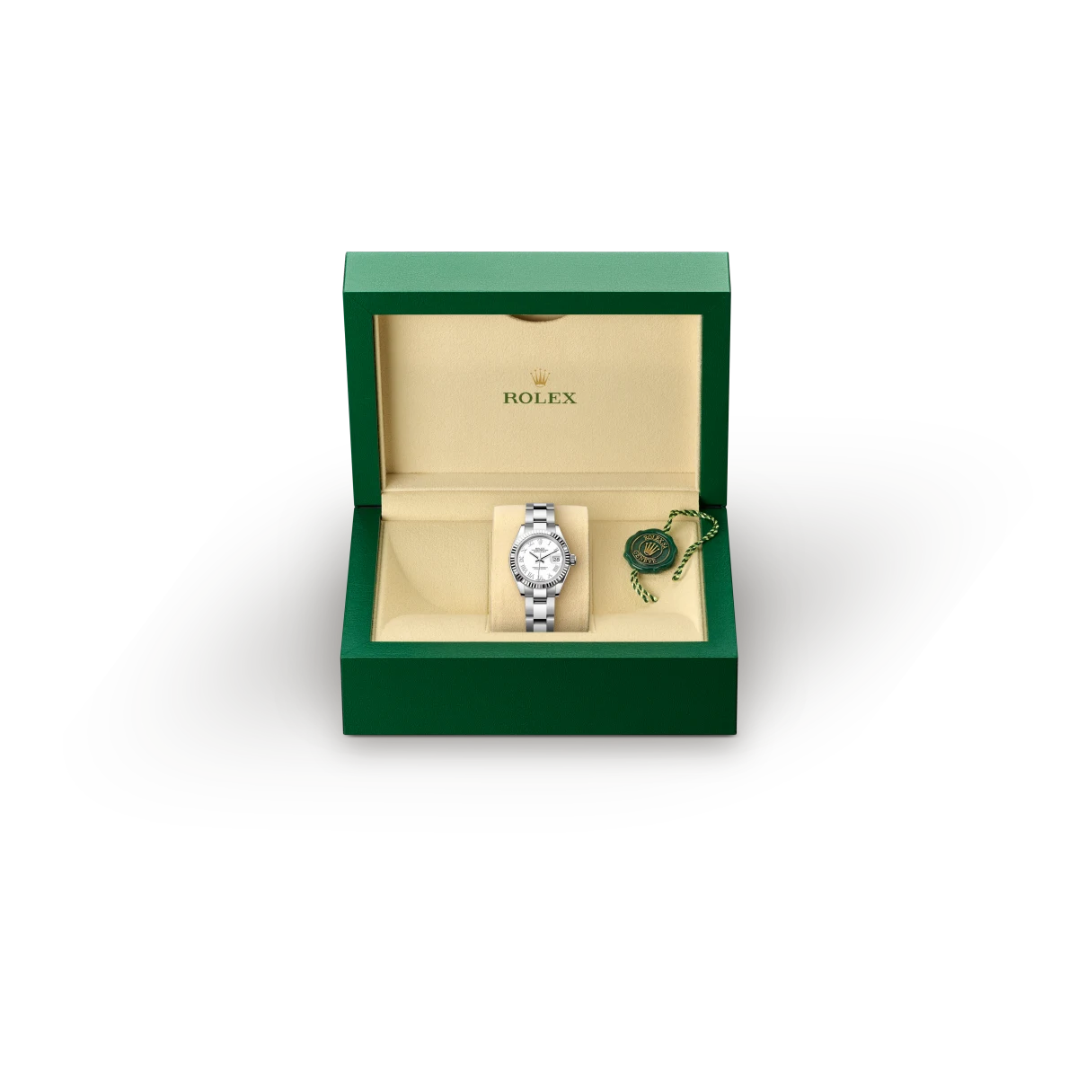 rolex Lady-Datejust in Rolesor bianco (combinazione di acciaio Oystersteel e oro bianco), M279174-0020 - Boglietti Gioielliere