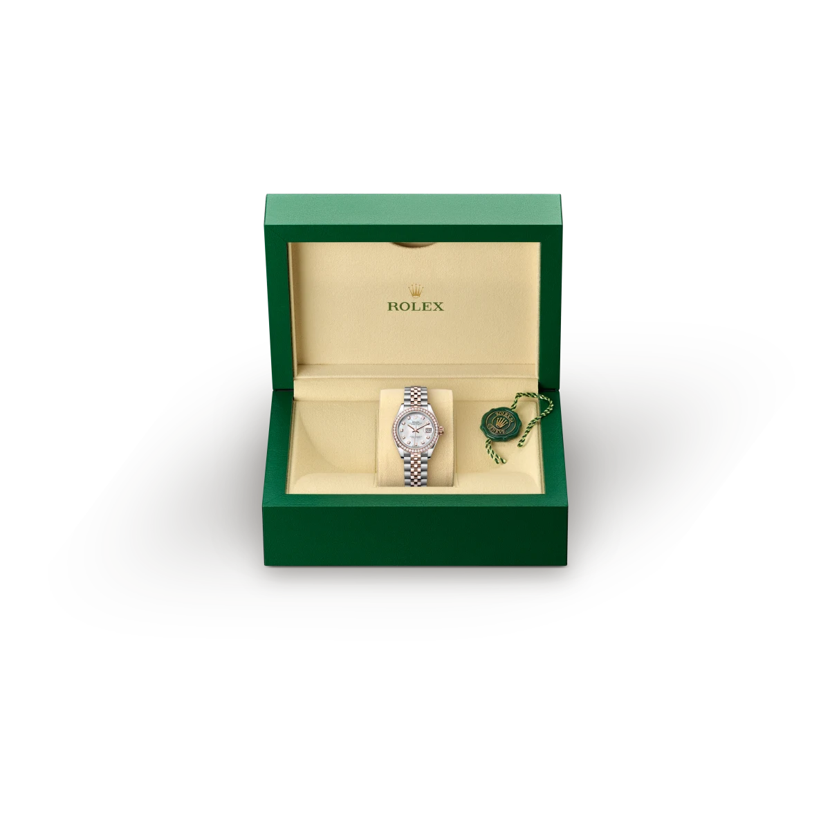 rolex Lady-Datejust in Rolesor Everose (combinazione di acciaio Oystersteel e oro Everose), M279381RBR-0013 - Boglietti Gioielliere