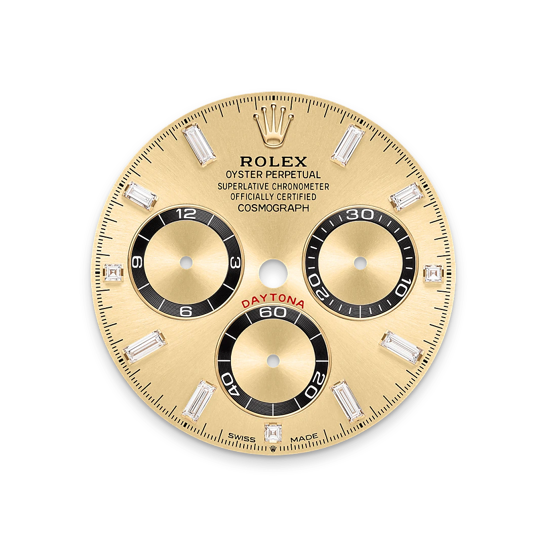 rolex Cosmograph Daytona in Oro giallo 18 ct, anse con diamanti, M126538TBR-0004 - Boglietti Gioielliere