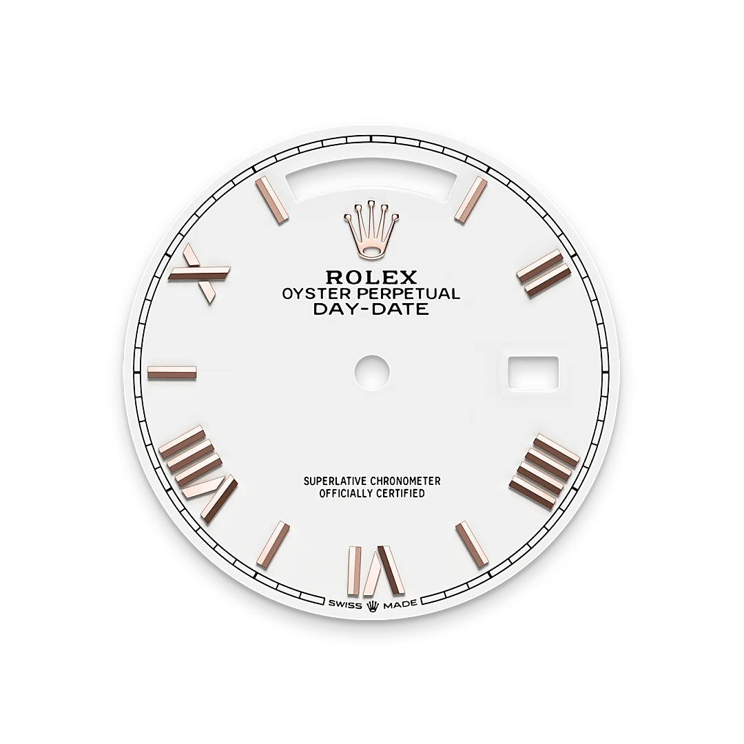 rolex Day-Date in Oro Everose 18 ct, M128235-0070 - Boglietti Gioielliere