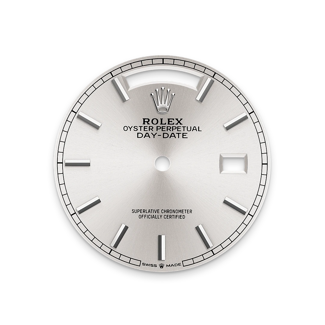 rolex Day-Date in 18 ct white gold, M128239-0005 - Boglietti Gioielliere