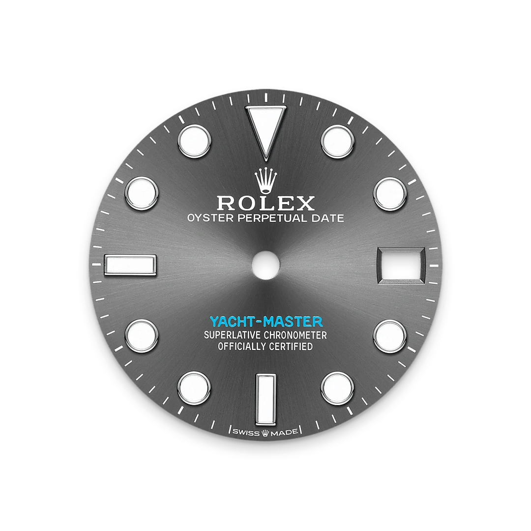 rolex Yacht-Master in Rolesium - combination of Oystersteel and platinum, M268622-0002 - Boglietti Gioielliere