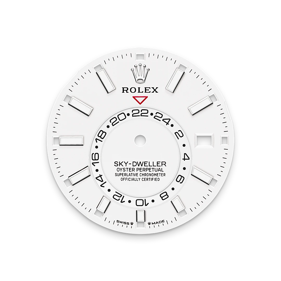 rolex Sky-Dweller in Rolesor bianco (combinazione di acciaio Oystersteel e oro bianco), M336934-0004 - Boglietti Gioielliere