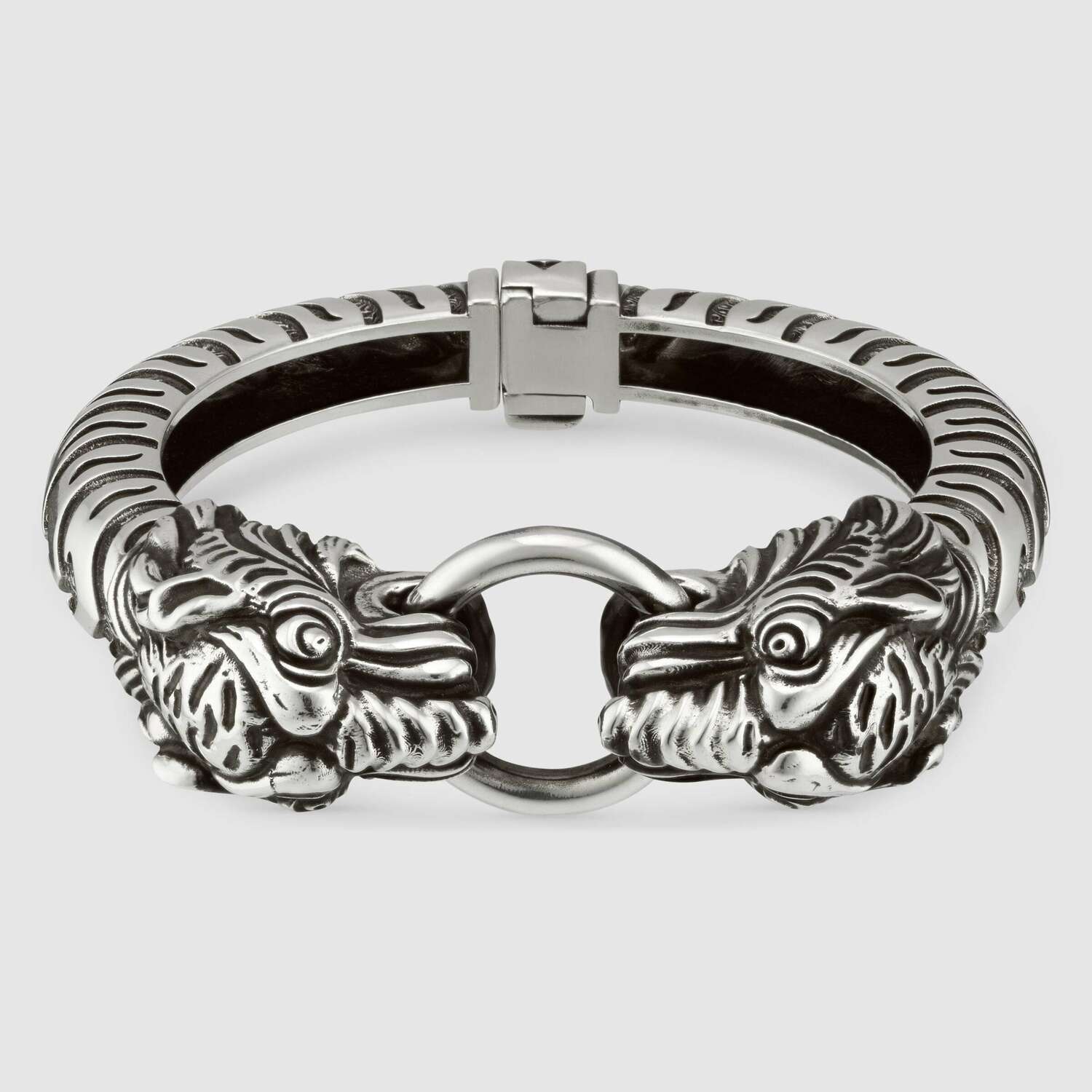 Gucci Sterling Silver Interlocking G Bracelet Small YBA661526001017 | Mayors
