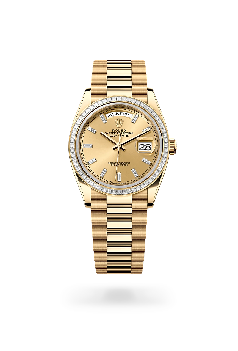 rolex Day-Date in 18 ct yellow gold, M128398TBR-0037 - Boglietti Gioielliere