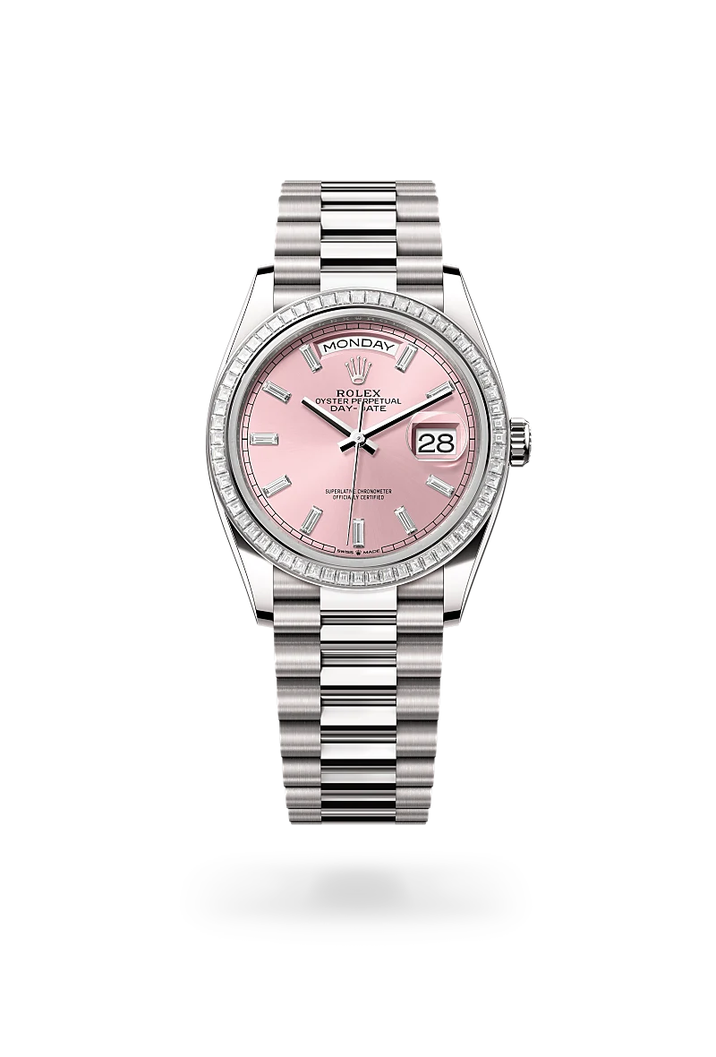 rolex Day-Date in 18 ct white gold, M128399TBR-0029 - Boglietti Gioielliere