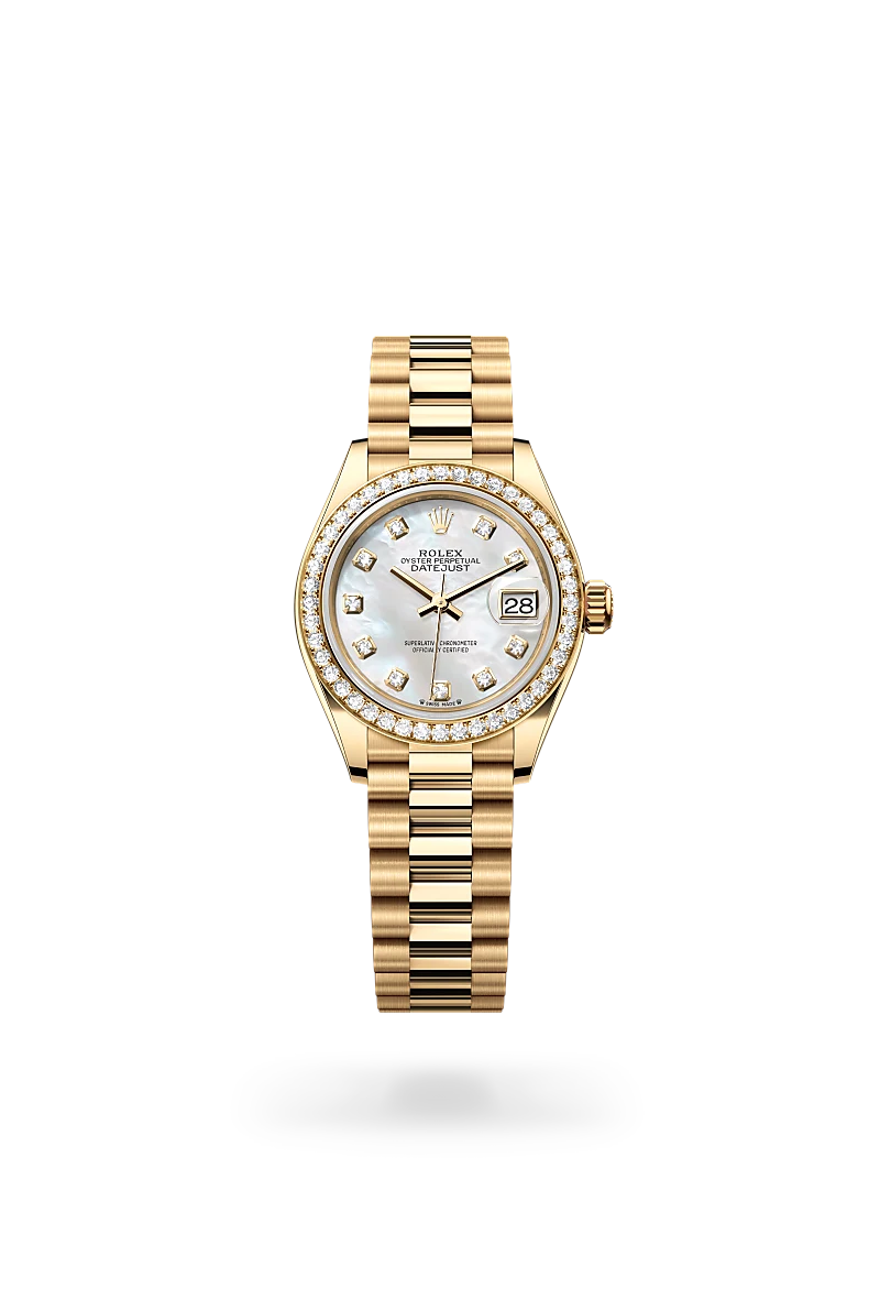 rolex Lady-Datejust in 18 ct yellow gold, M279138RBR-0015 - Boglietti Gioielliere