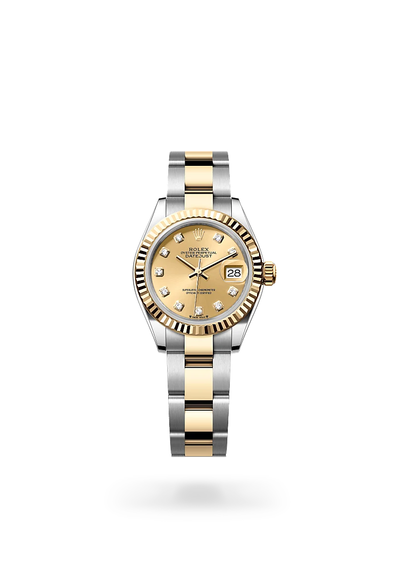 rolex Lady-Datejust in Rolesor giallo (combinazione di acciaio Oystersteel e oro giallo), M279173-0012 - Boglietti Gioielliere