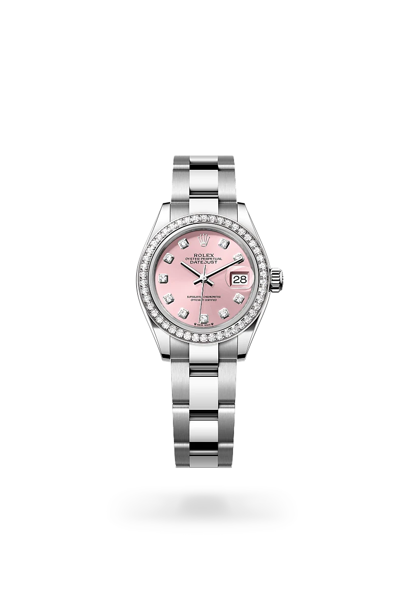 rolex Lady-Datejust in White Rolesor - combination of Oystersteel and white gold, M279384RBR-0004 - Boglietti Gioielliere