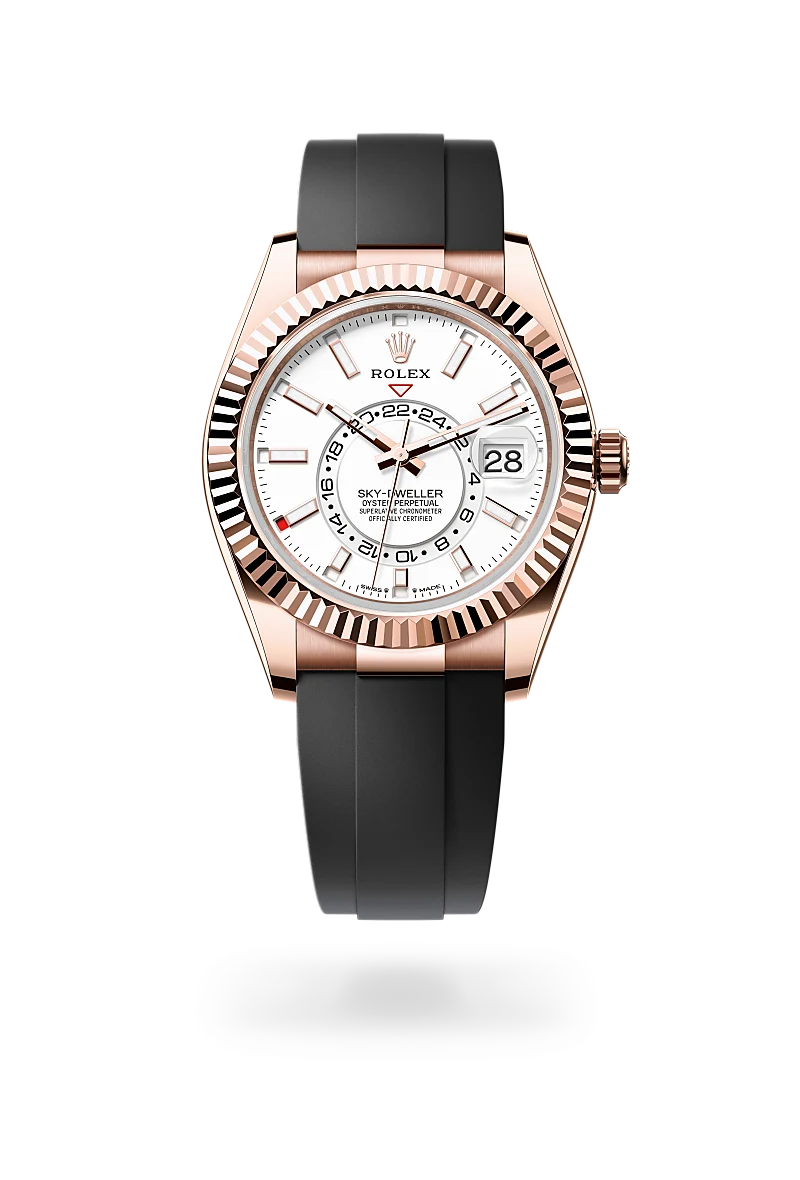 rolex Sky-Dweller in oro Everose 18 ct, M336235-0003 - Boglietti Gioielliere