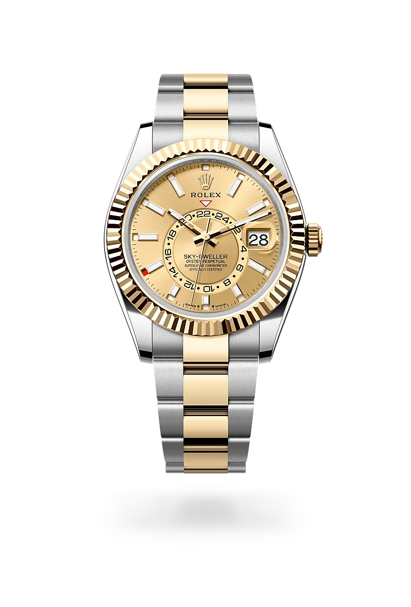 rolex Sky-Dweller in Rolesor giallo (combinazione di acciaio Oystersteel e oro giallo), M336933-0001 - Boglietti Gioielliere