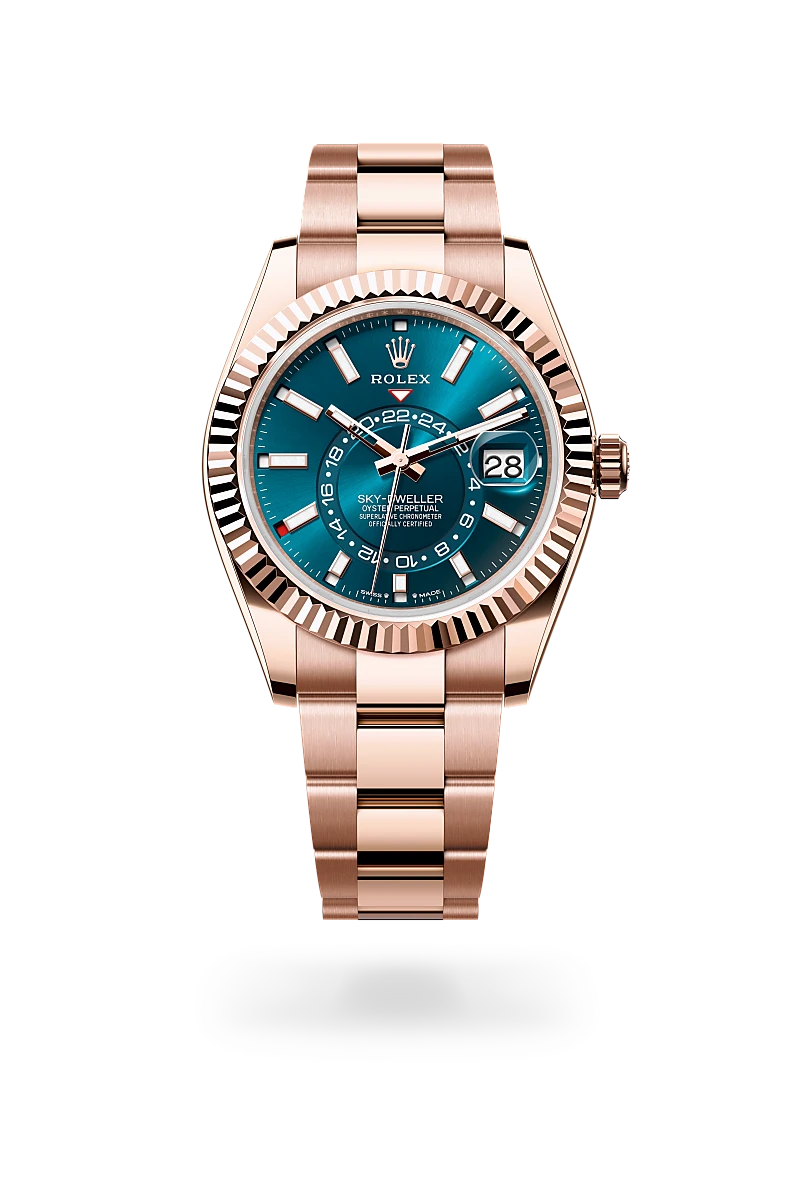 rolex Sky-Dweller in 18 ct Everose gold, M336935-0001 - Boglietti Gioielliere