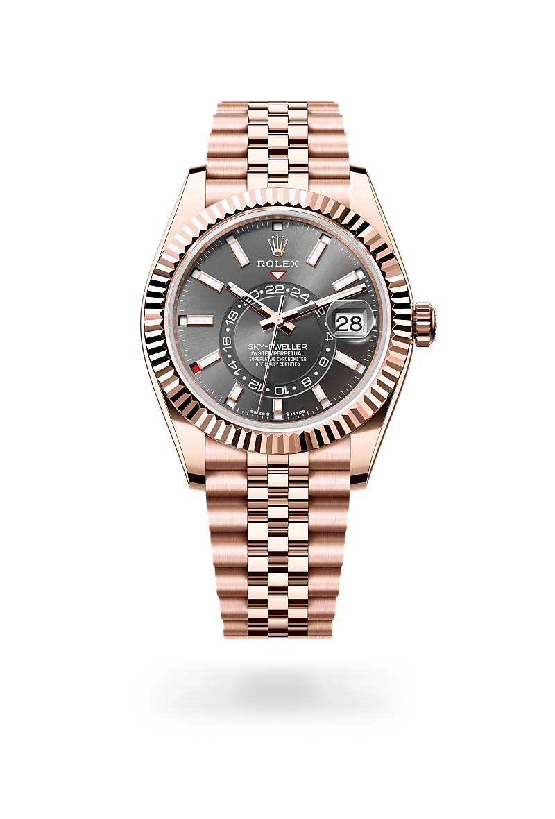 rolex Sky-Dweller in 18 ct Everose gold, M336935-0008 - Boglietti Gioielliere