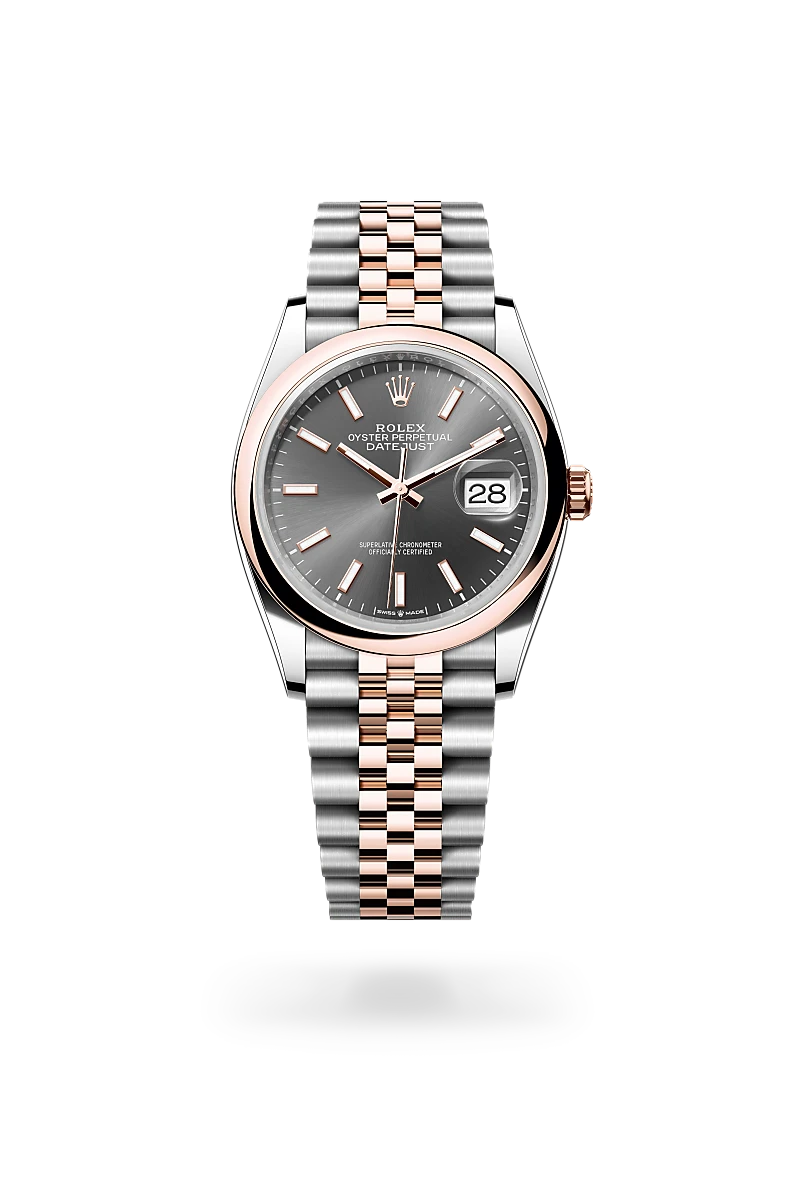 rolex Datejust in Everose Rolesor - combination of Oystersteel and Everose gold, M126201-0013 - Boglietti Gioielliere