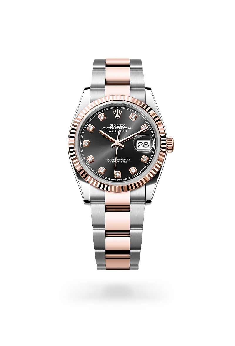 rolex Datejust in Everose Rolesor - combination of Oystersteel and Everose gold, M126231-0020 - Boglietti Gioielliere