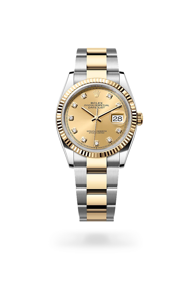 rolex Datejust in Rolesor giallo (combinazione di acciaio Oystersteel e oro giallo), M126233-0018 - Boglietti Gioielliere