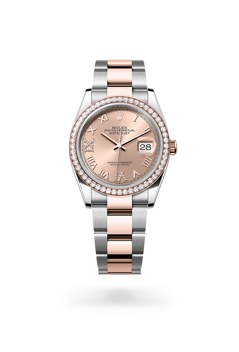 rolex Datejust in Everose Rolesor - combination of Oystersteel and Everose gold, M126281RBR-0016 - Boglietti Gioielliere