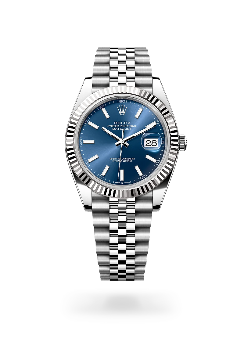 rolex Datejust in White Rolesor - combination of Oystersteel and white gold, M126334-0002 - Boglietti Gioielliere