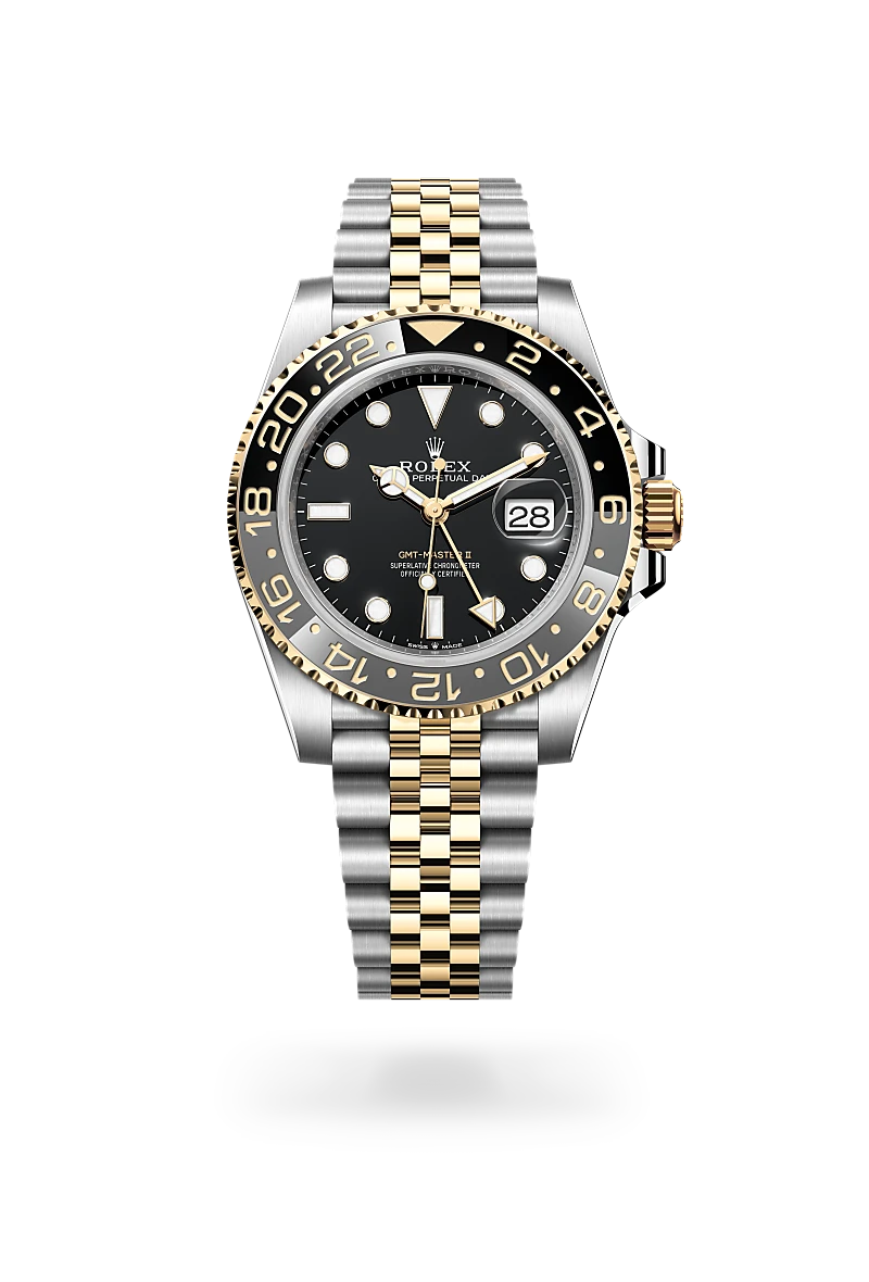 rolex GMT-Master II in Rolesor giallo (combinazione di acciaio Oystersteel e oro giallo), M126713GRNR-0001 - Boglietti Gioielliere