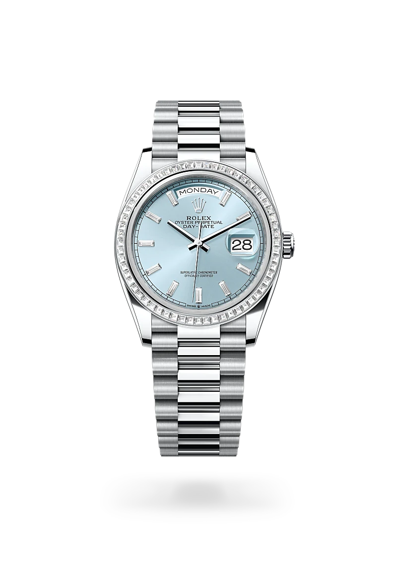 rolex Day-Date in Platinum, M128396TBR-0003 - Boglietti Gioielliere