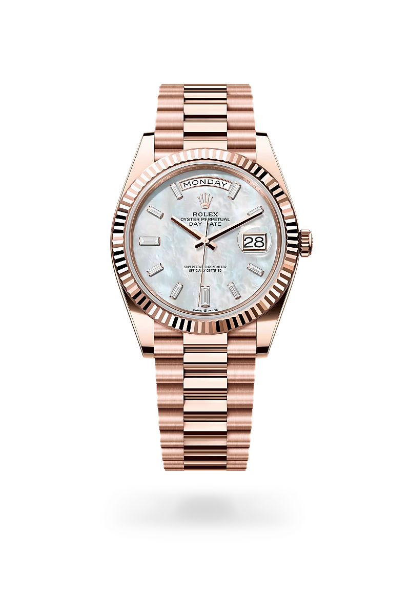 rolex Day-Date in Oro Everose 18 ct, M228235-0056 - Boglietti Gioielliere