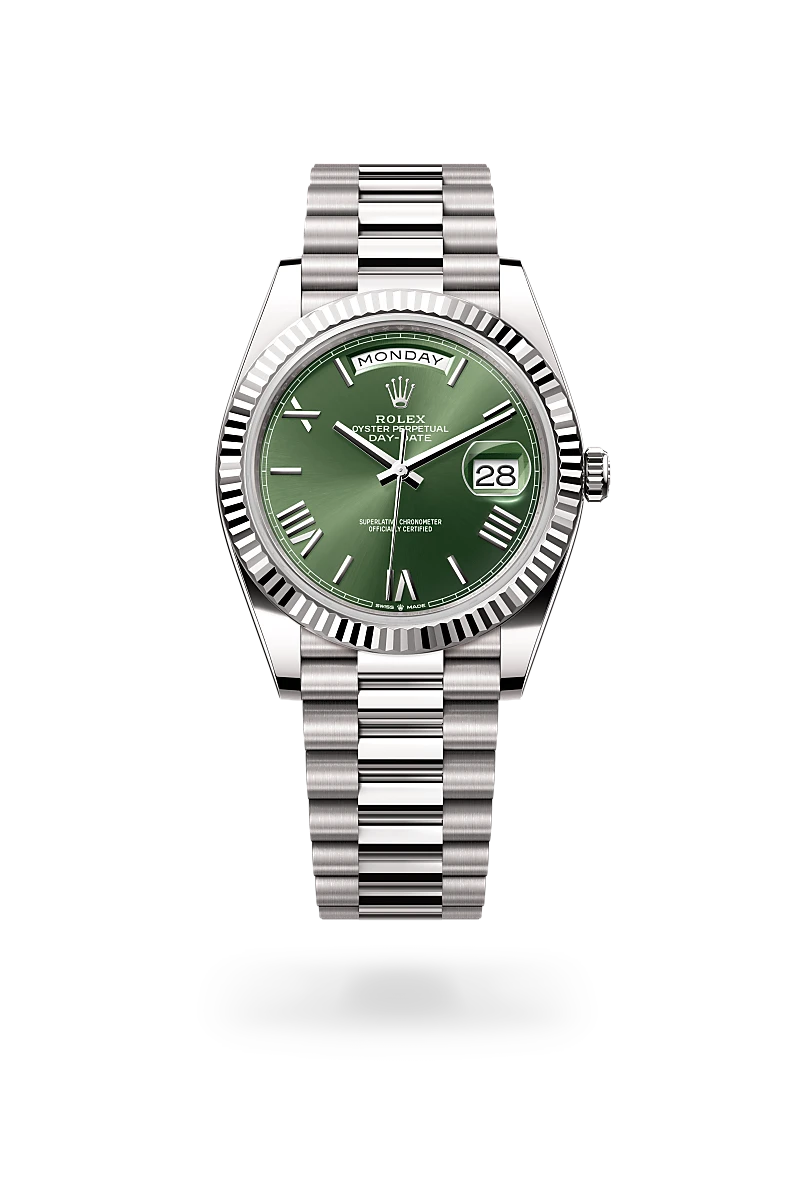 rolex Day-Date in 18 ct white gold, M228239-0033 - Boglietti Gioielliere