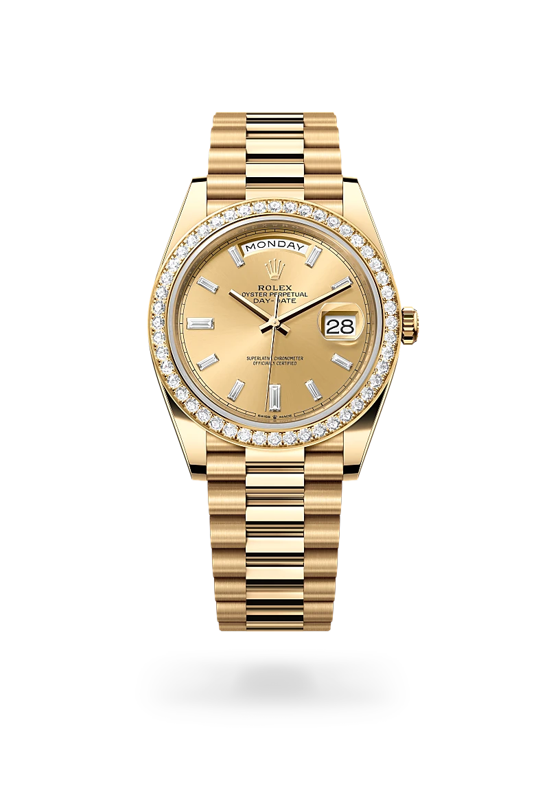 rolex Day-Date in 18 ct yellow gold, M228348RBR-0002 - Boglietti Gioielliere