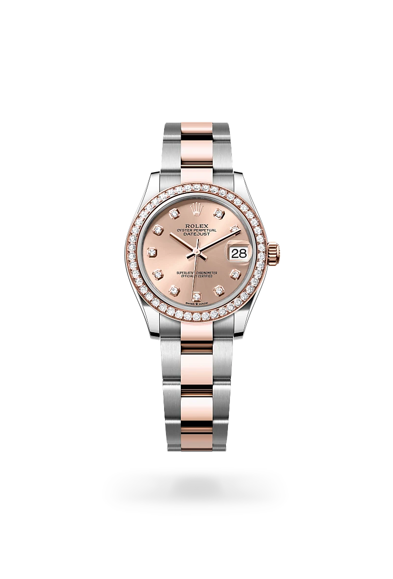 rolex Datejust in Rolesor Everose (combinazione di acciaio Oystersteel e oro Everose), M278381RBR-0023 - Boglietti Gioielliere