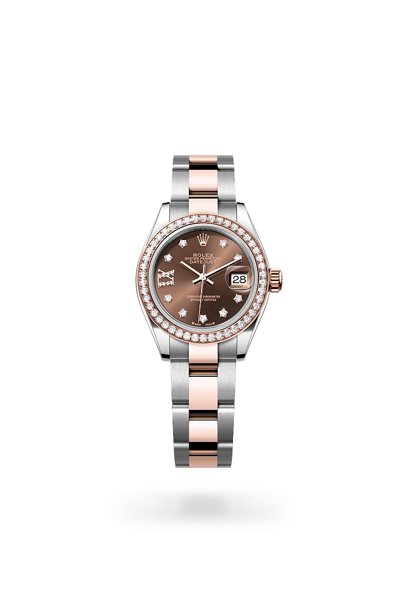 rolex Lady-Datejust in Rolesor Everose (combinazione di acciaio Oystersteel e oro Everose), M279381RBR-0004 - Boglietti Gioielliere