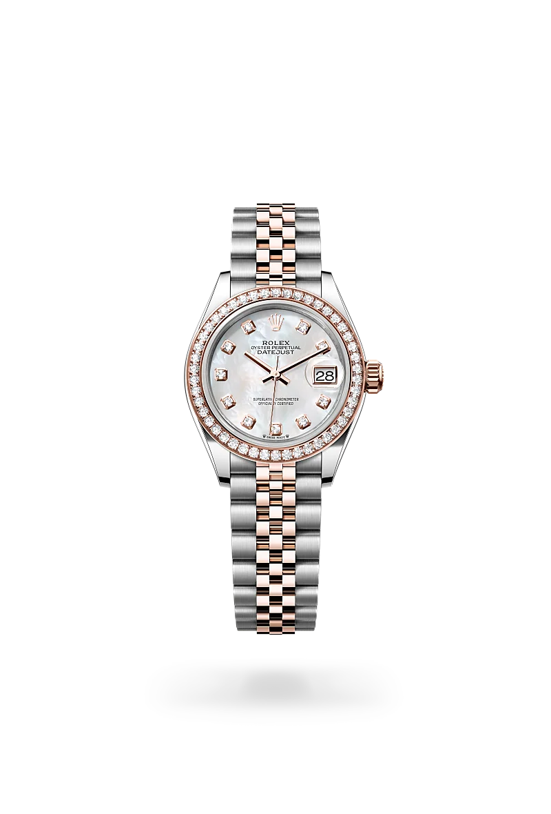 rolex Lady-Datejust in Rolesor Everose (combinazione di acciaio Oystersteel e oro Everose), M279381RBR-0013 - Boglietti Gioielliere