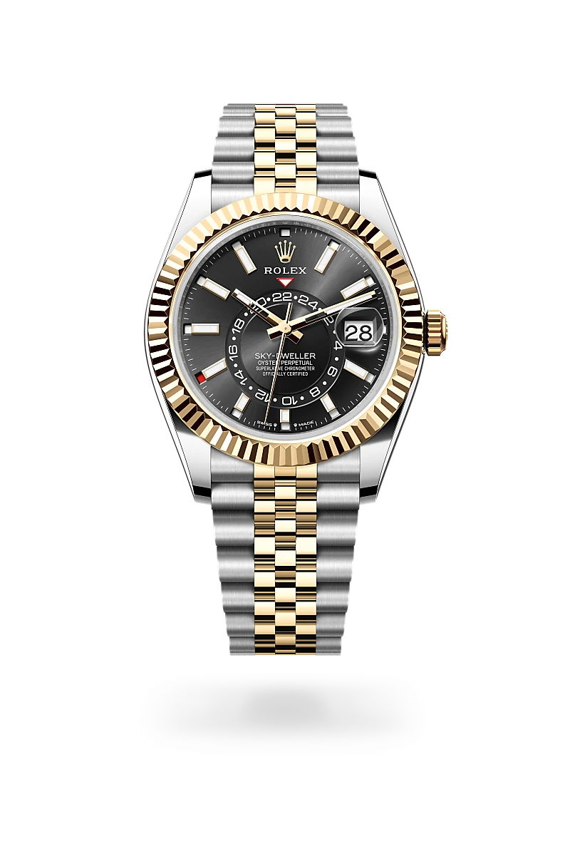 rolex Sky-Dweller in Rolesor giallo (combinazione di acciaio Oystersteel e oro giallo), M336933-0004 - Boglietti Gioielliere